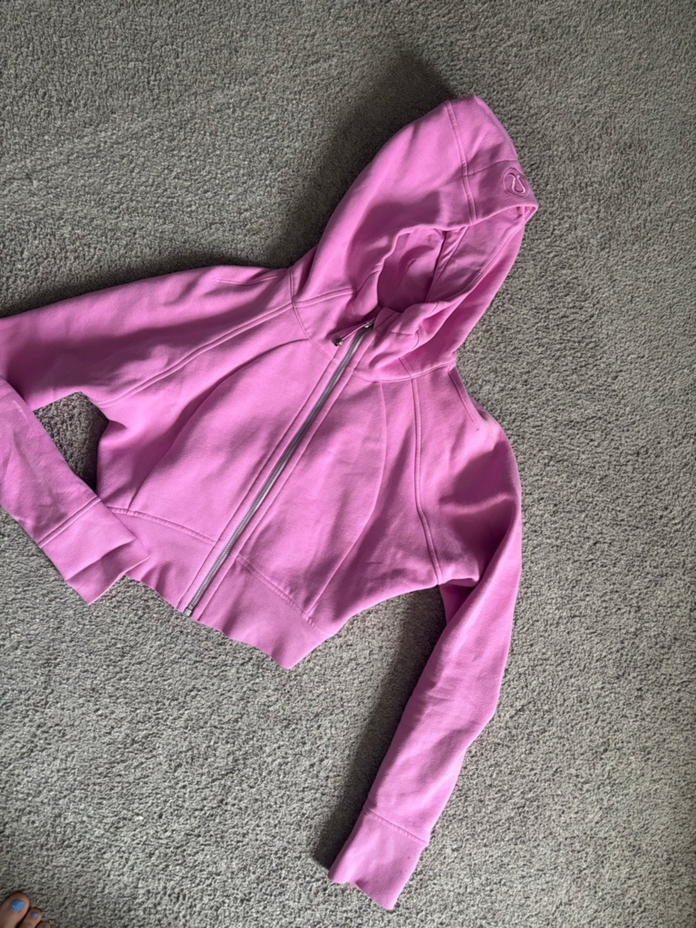 Pink Women's Zip-Up Hooded Jacket